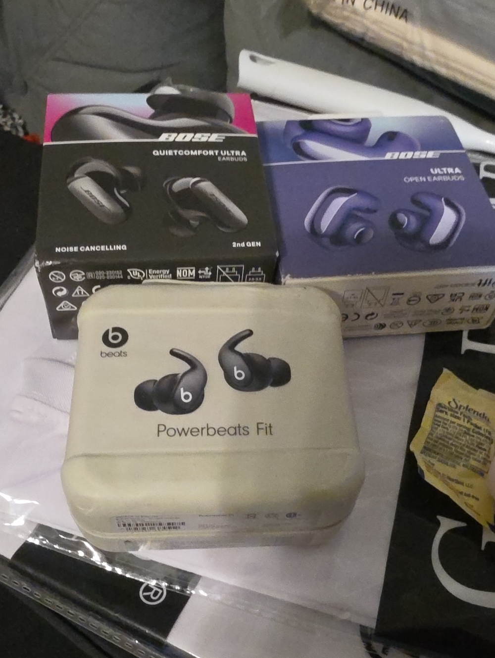Powerbeats Fit Wireless Earbuds in Black - Comfortable Secure Fit.  And 2 Bose